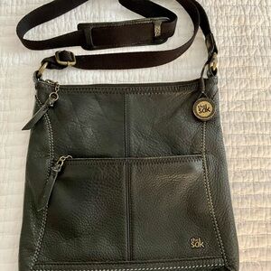 The Sak Black Leather Crossbody Bag